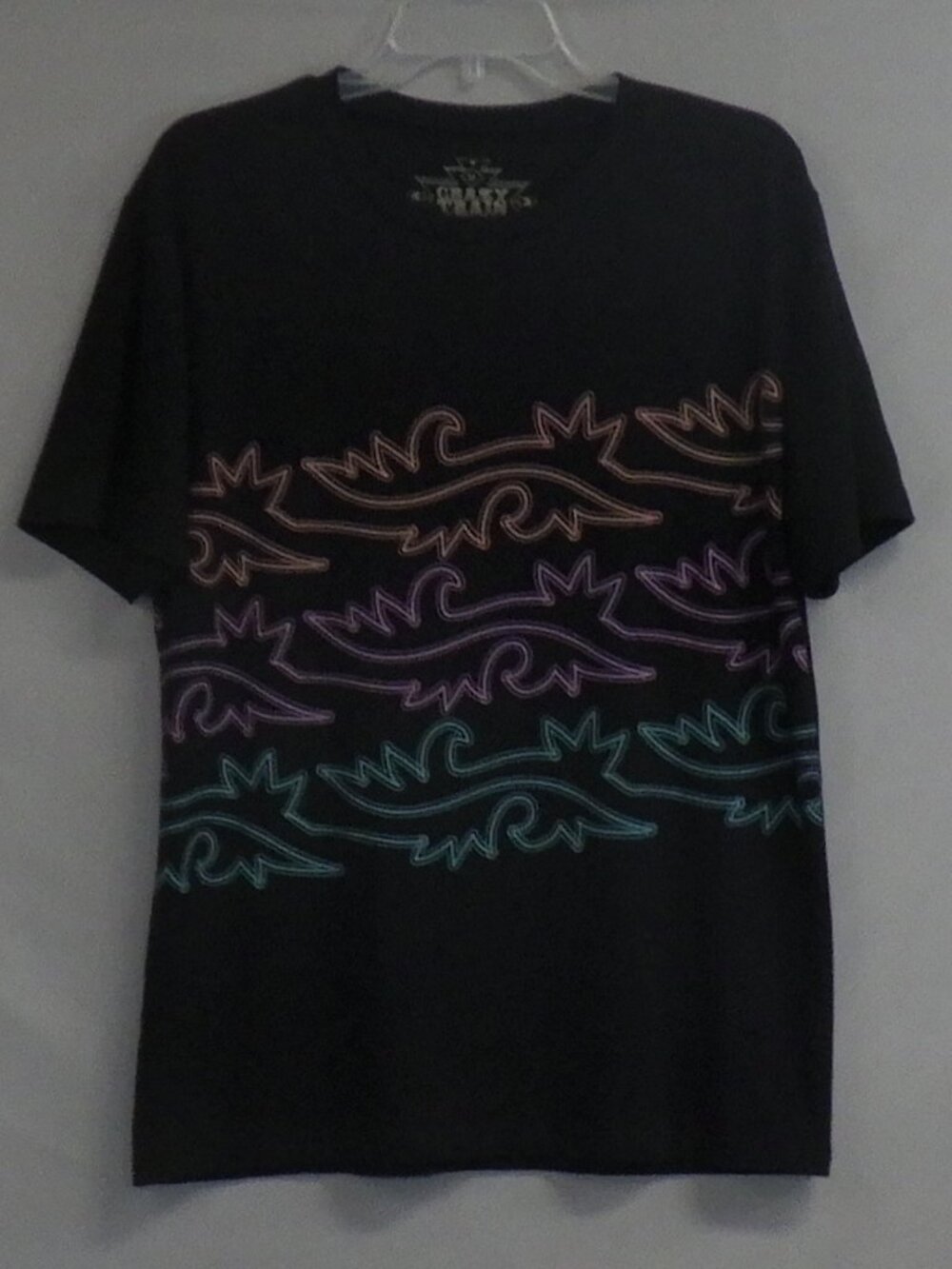 Crazy Train Neon Boot Scootin' Graphic T-Shirt A630